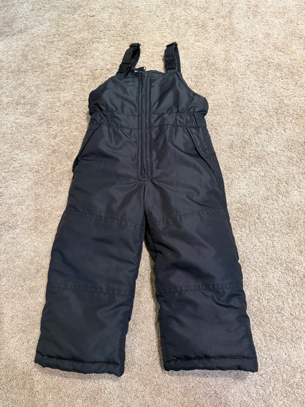 OshKosh B'gosh Kids Black Insulated Snow Bib Overalls Ski Pants Sz 4T Unisex